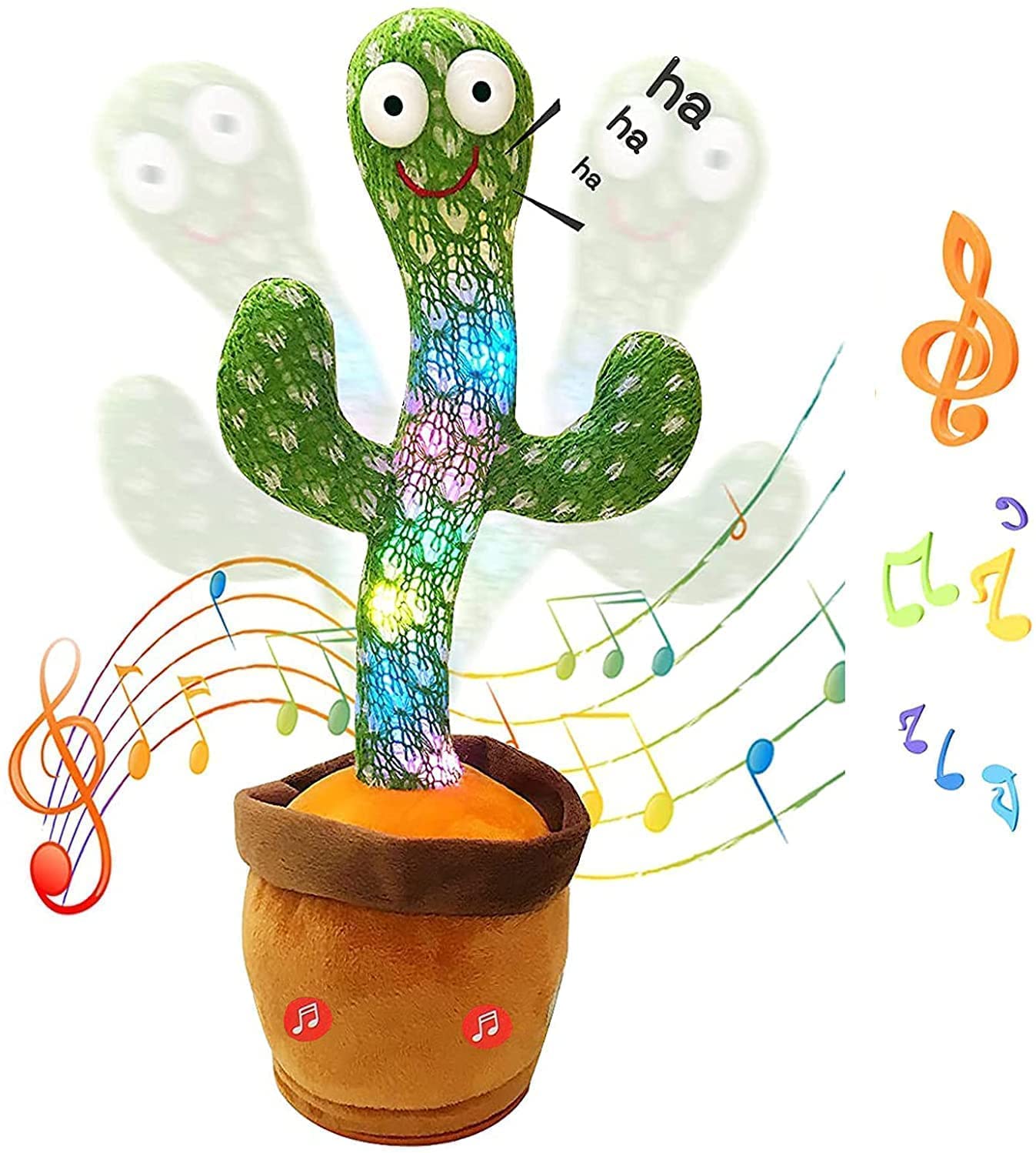 Dancing Cactus Toy- Dance Play Music Mimic Entertains Babies Kids Teens  Adults