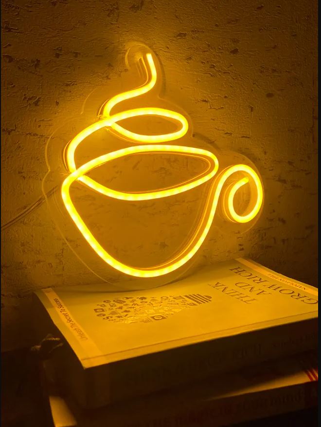 Neon Light Sign- Teacup - Homely Arts