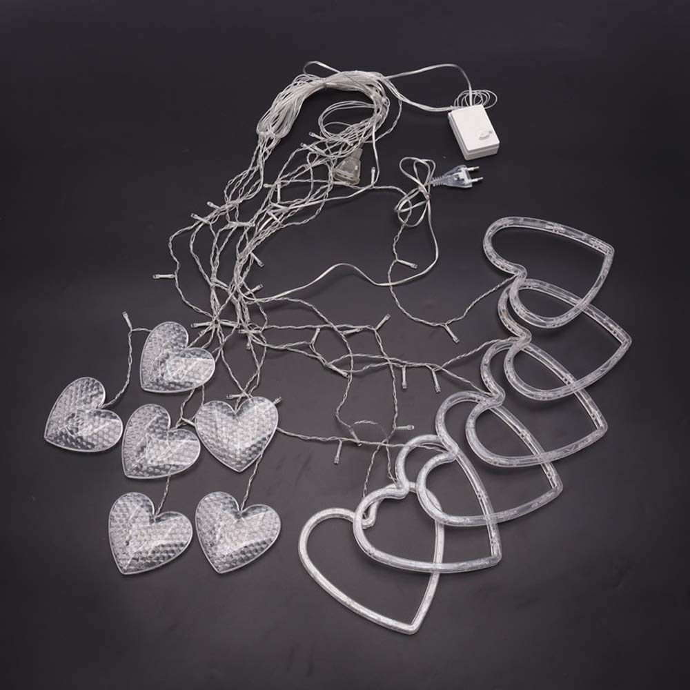 Awesome Combo of Curtain Star Light, Heart Light and 2 Pcs Cork Fairy Light - Homely Arts