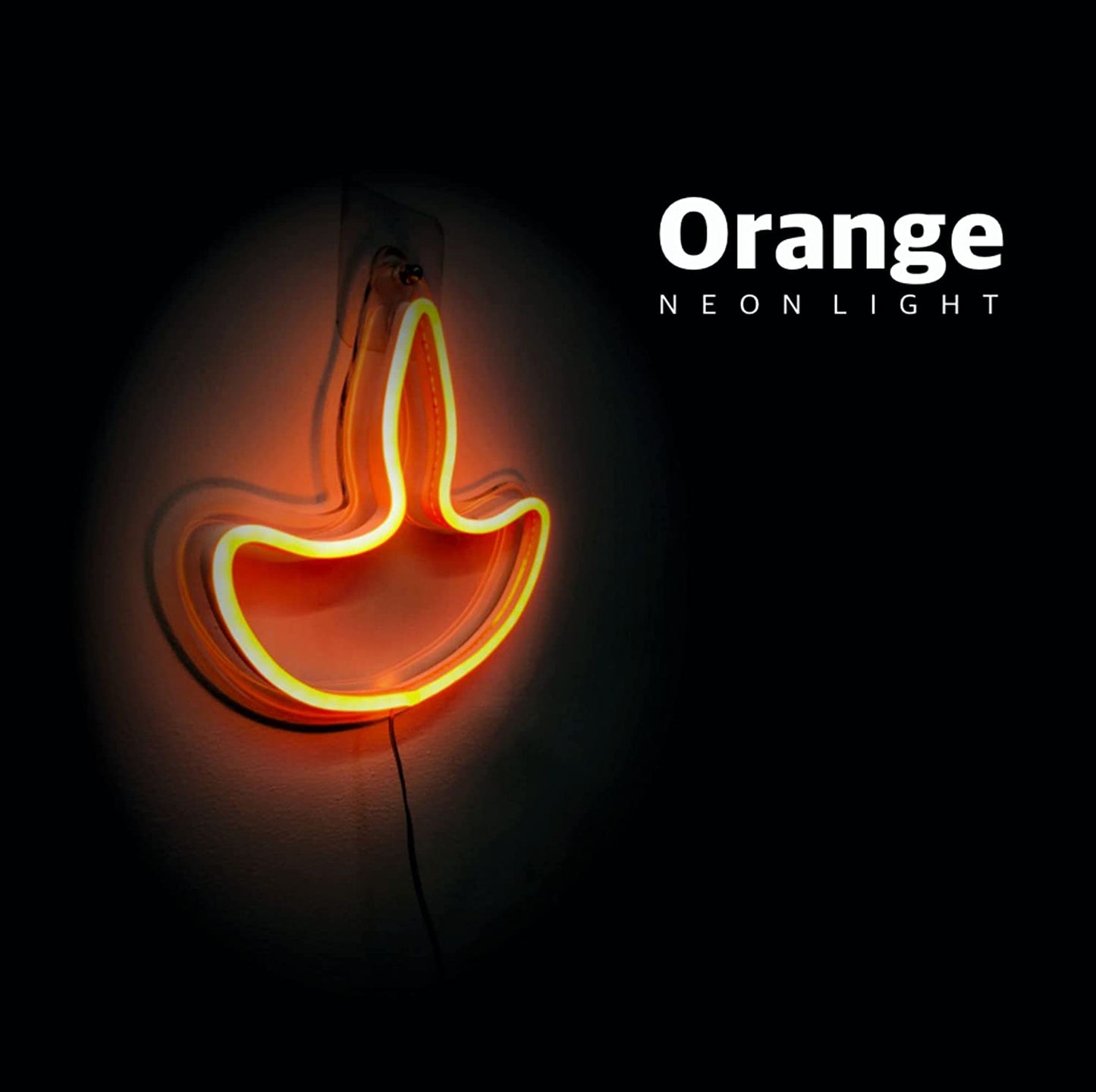 Diya Neon Sign- Orange Color - Homely Arts