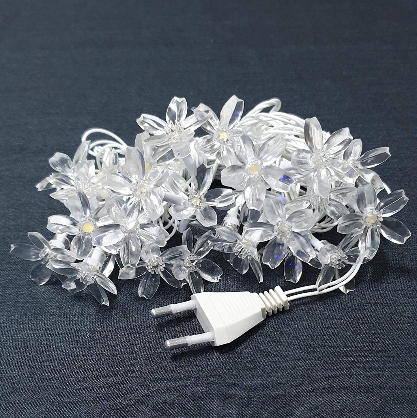 Combo of Silicone Blooming Flower Fairy String Lights (Warm White and Pink Bulbs) - Homely Arts