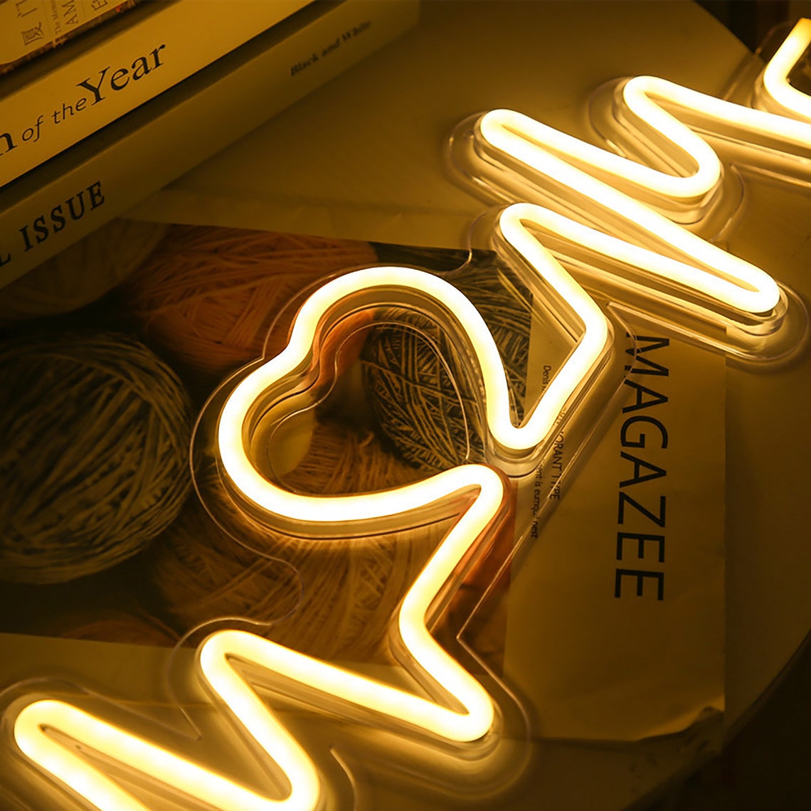Neon Light Sign- Heartbeat - Homely Arts