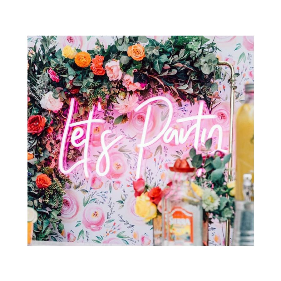 Let's Party LED Neon Light Wall Decor - Homely Arts