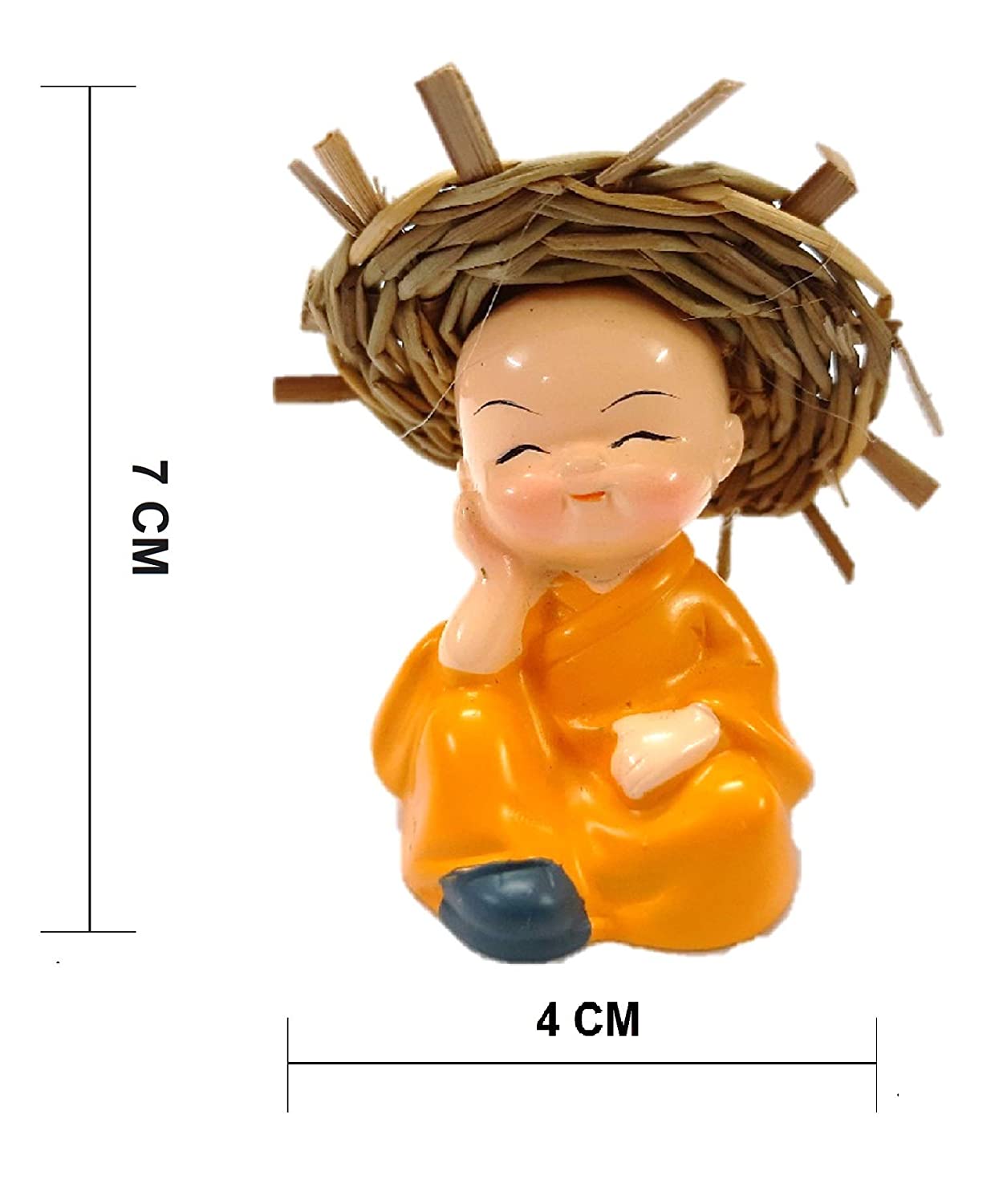 Monk with hat Set of 4 - Homely Arts