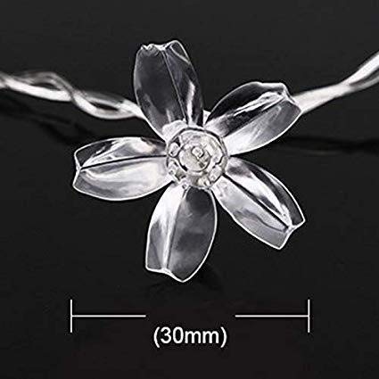 Silicone Flower Fairy String Lights (Pink Bulbs) - Homely Arts