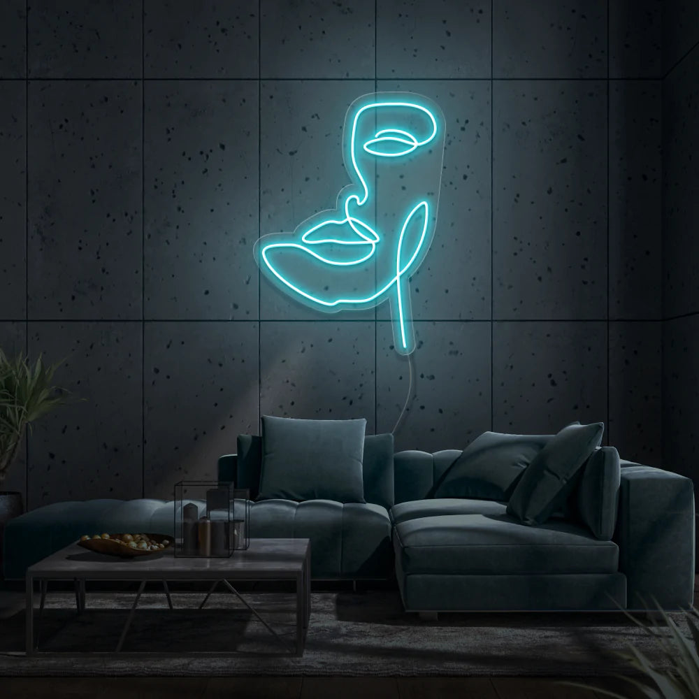 Face LED Neon Sign - Homely Arts