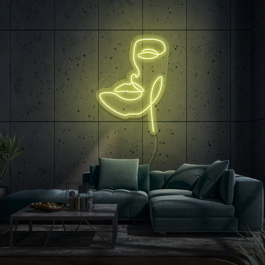 Face LED Neon Sign - Homely Arts