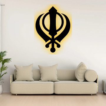 Khanda (Kirpan) Premium Backlit Sign