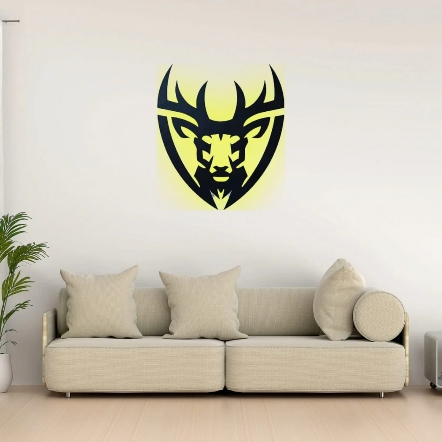 Deer Backlit Sign