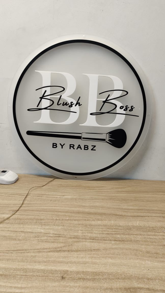 Custom Backlit Acrylic Sign | Acrylic Logo Sign (India)