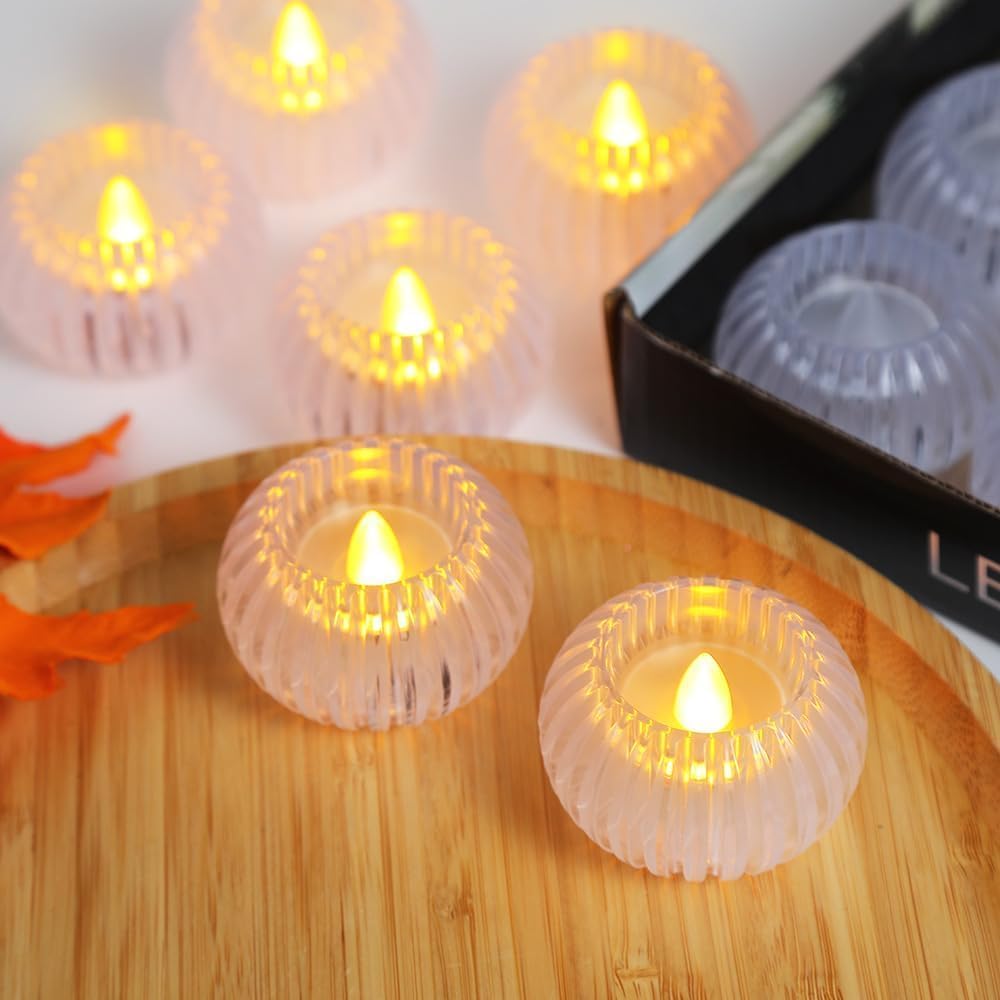 LED Shadow Tealight Candle – Flameless Decorative Diya for Festivals & Home Décor