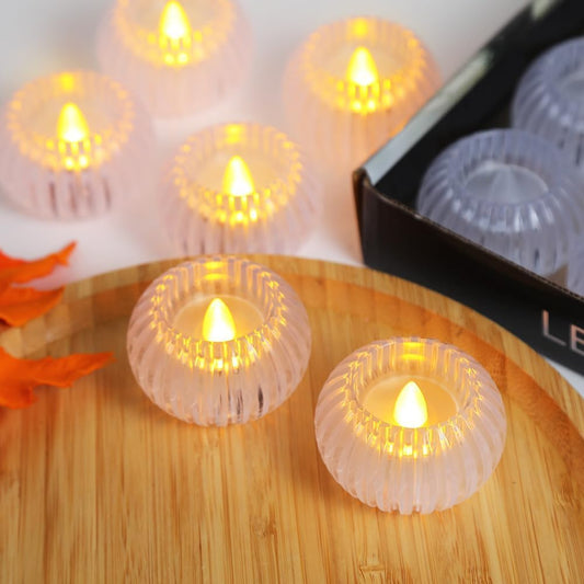 LED Shadow Tealight Candle – Flameless Decorative Diya for Festivals & Home Décor