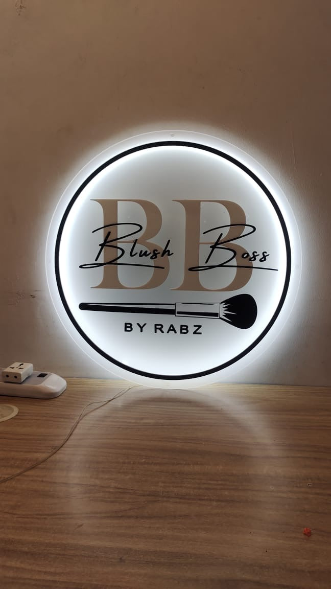 Custom Backlit Acrylic Sign | Acrylic Logo Sign (India)