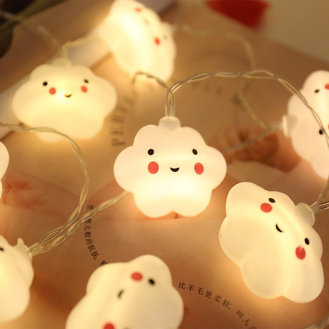 Smiling Cloud Led Serial String Lights