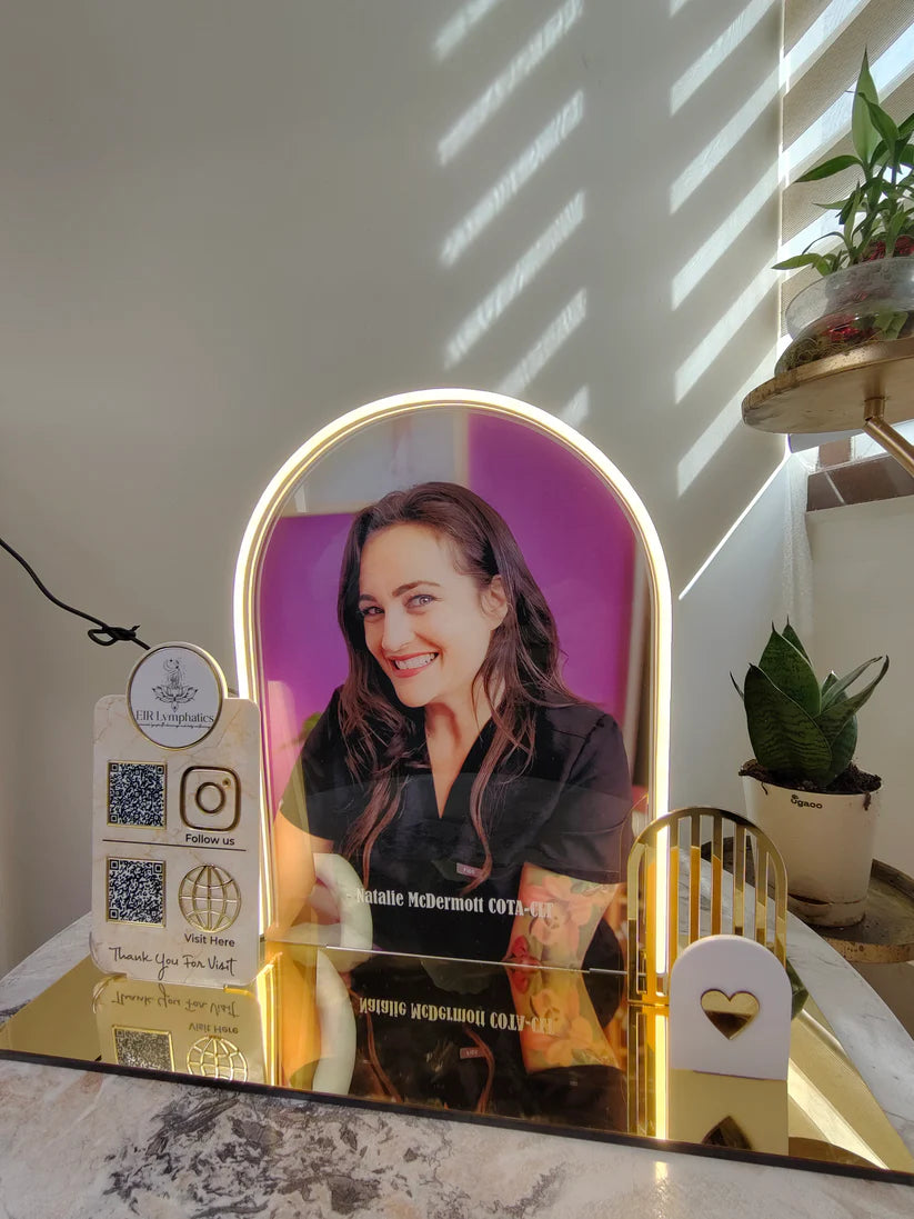 Qr Code Table Led Custom QR Code Sign (LED / LED with Remote or Dimmer ) – Homely Arts