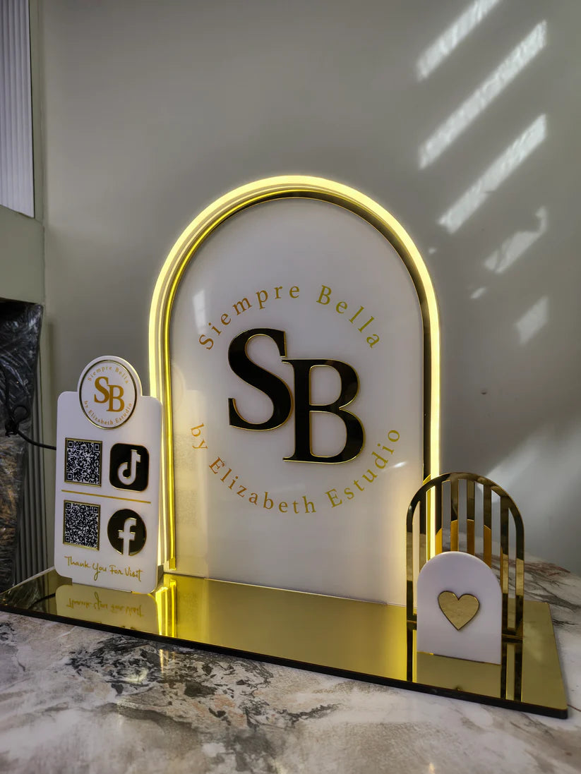 Custom QR Code Sign (LED / LED with Remote or Dimmer )