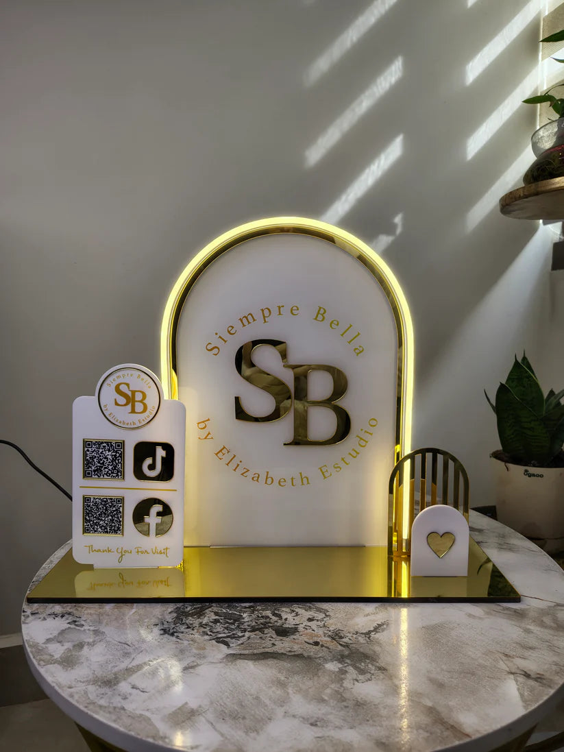 Custom QR Code Sign (LED / LED with Remote or Dimmer )