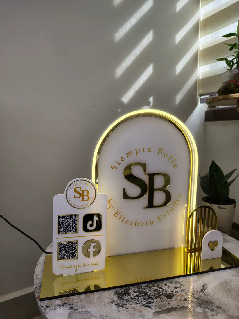 Custom QR Code Sign (LED / LED with Remote or Dimmer )