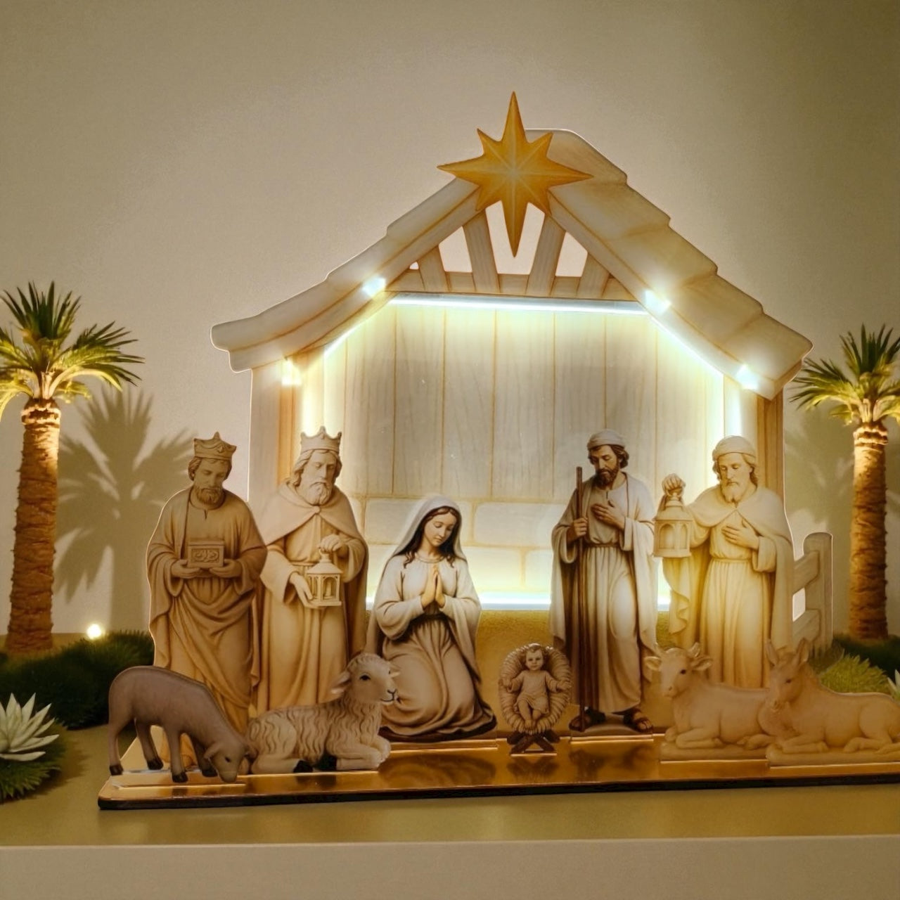 Christmas Nativity Scene Holiday Figurine Religious Christmas Decor Gift