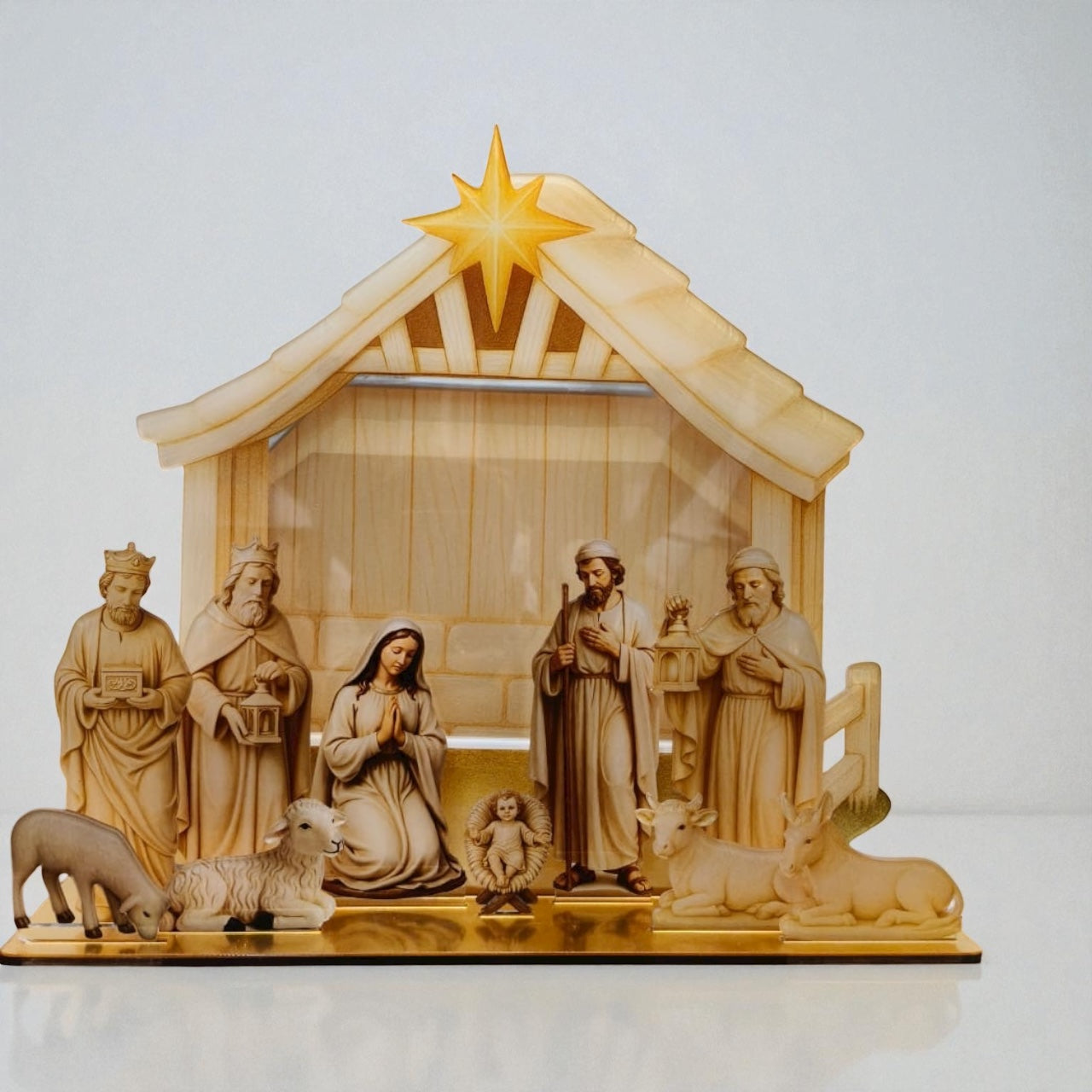 Christmas Nativity Scene Holiday Figurine Religious Christmas Decor Gift