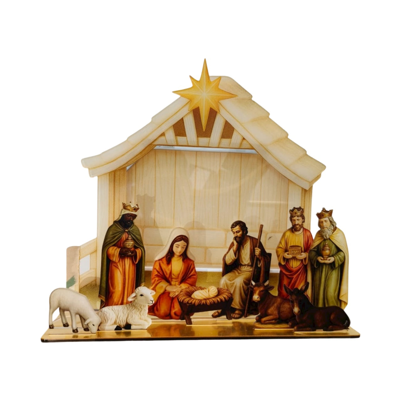 Christmas Nativity Scene Holiday Figurine Religious Christmas Decor Gift
