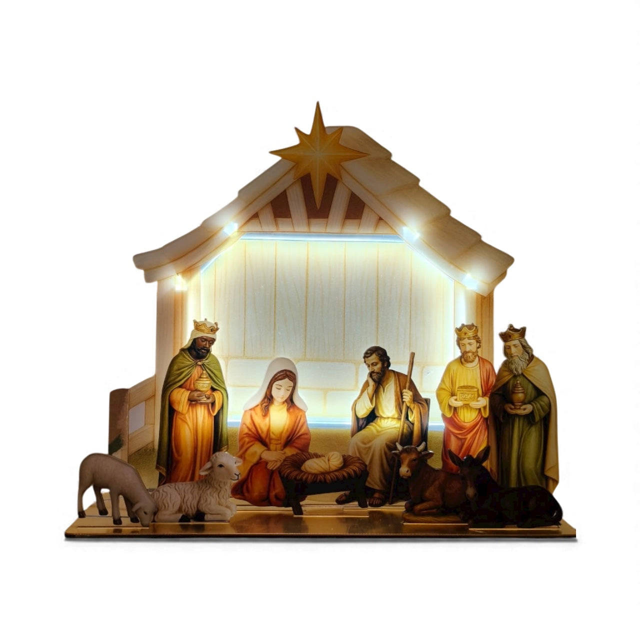 Christmas Nativity Scene Holiday Figurine Religious Christmas Decor Gift