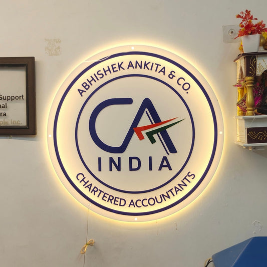 CA Backlit Neon Sign – Illuminate Your Professional Identity