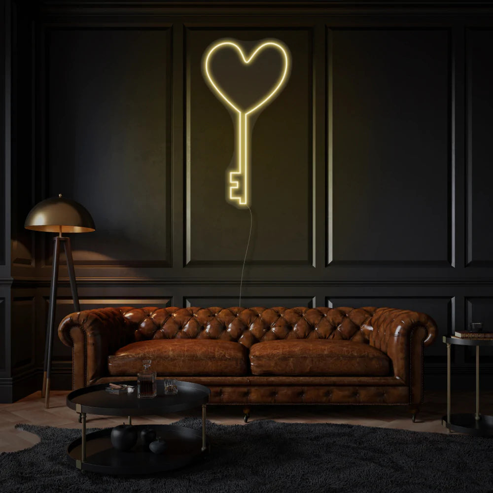 Heart-Key LED Neon - DIY Kit - Homely Arts
