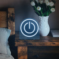 Power Button Mini Neon LED Sign - Homely Arts