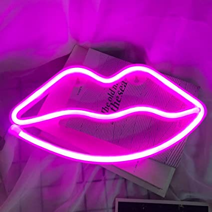 Lips LED Neon Sign- DIY Kit - Homely Arts