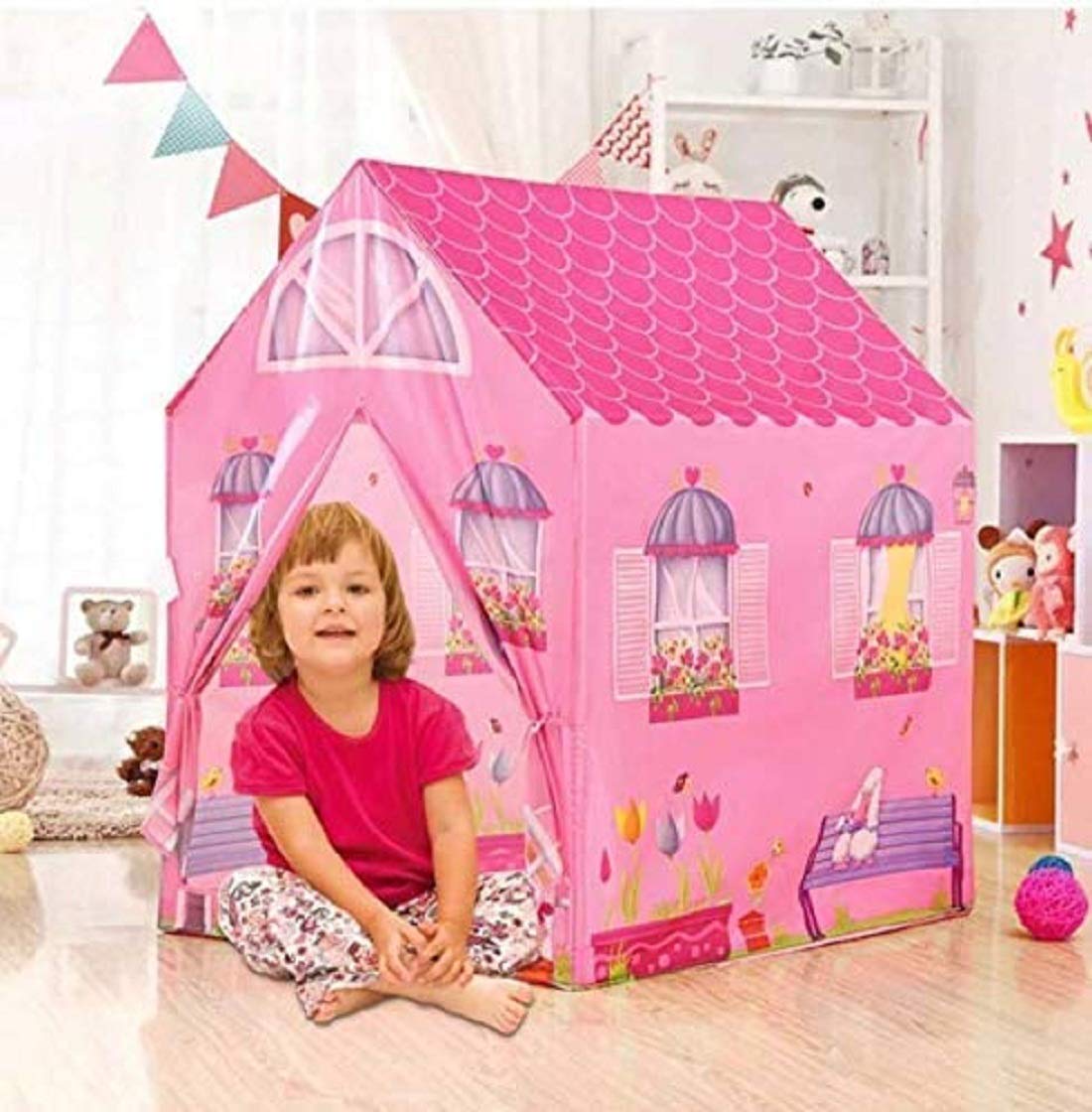 Jumbo Size Extremely Light Weight , Water & Fire Proof Spider Tent House Theme for Girls 10 Year Old Girls - Homely Arts