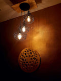 Diamond Cage Pendant Hanging Ceiling Light Lamp for Living Room , Bedroom , Kitchen , Dining Room Decor (with ST64 Bulb) - Homely Arts