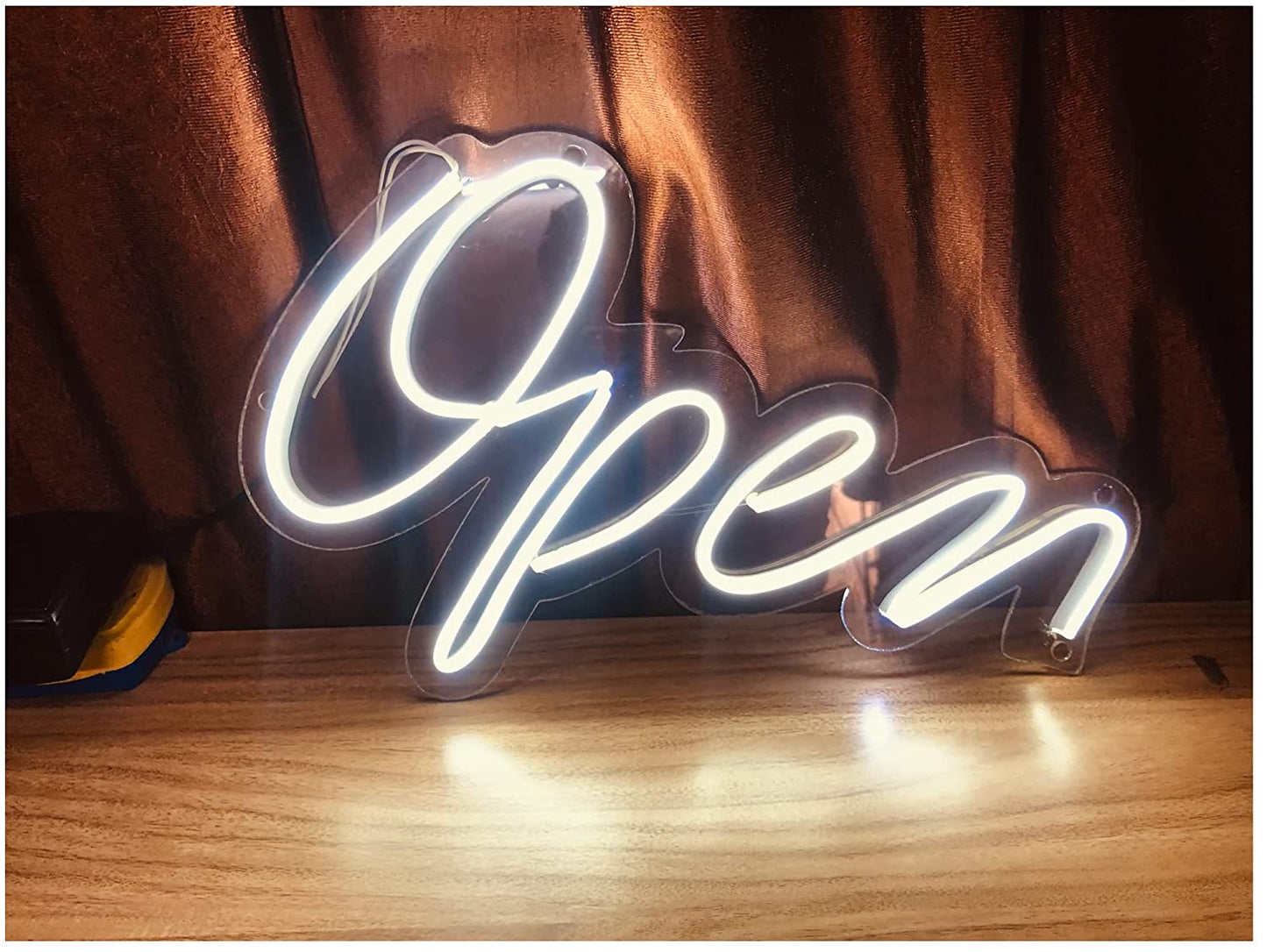 Homely Arts Open Led Neon Sign 15 x 9.5" - White - Homely Arts