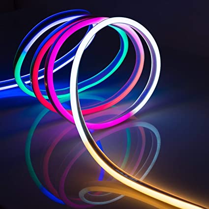 Flexible Silicon Wire 5M Neon Rope Tube/Glow LED Strip (Multicolor, 5M, Corded Electric) - Homely Arts