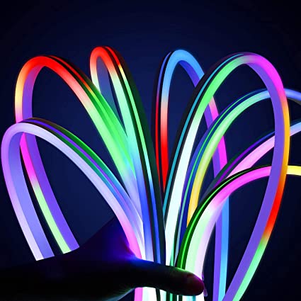 Flexible Silicon Wire 5M Neon Rope Tube/Glow LED Strip (Multicolor, 5M, Corded Electric) - Homely Arts