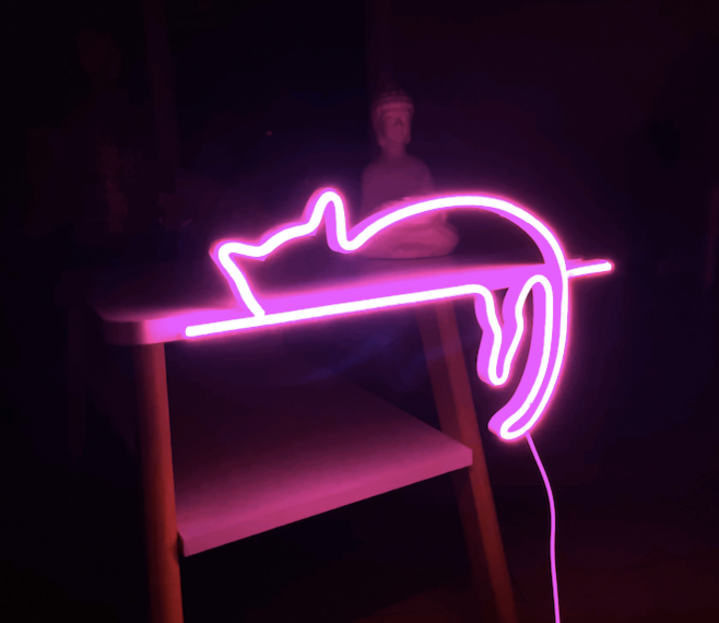 Cat Neon Sign - Homely Arts