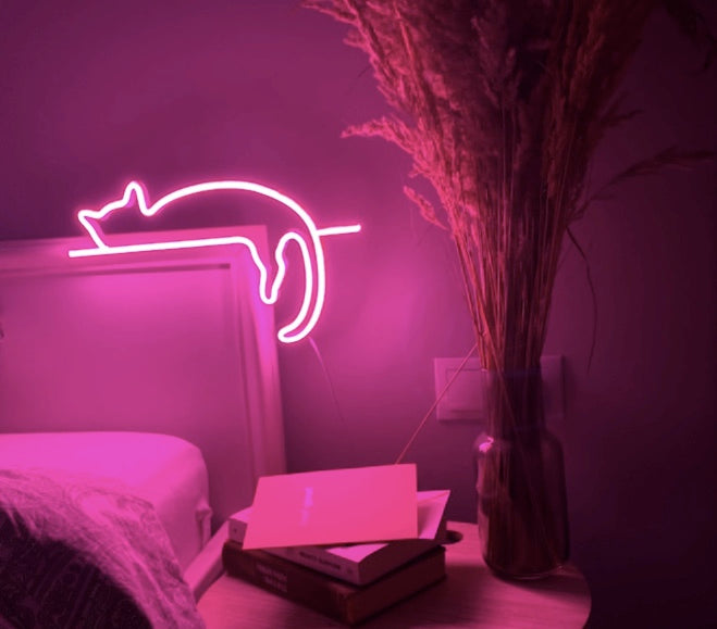 Cat Neon Sign - Homely Arts
