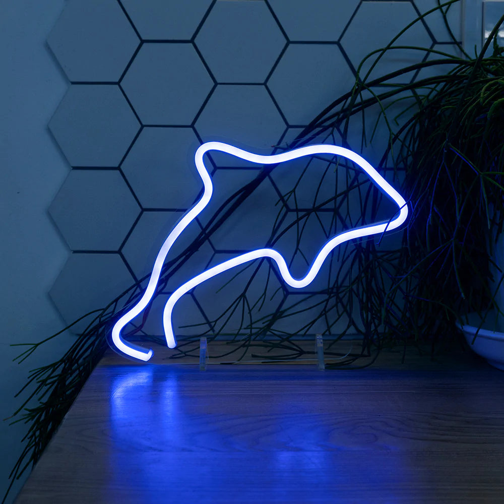 Dolphin LED Mini Neon sign - Homely Arts