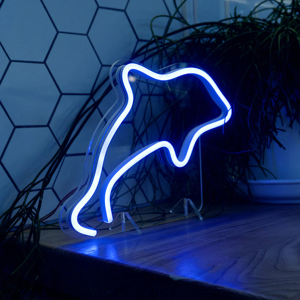 Dolphin LED Mini Neon sign - Homely Arts