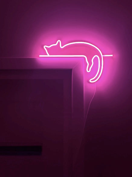 Cat Neon Sign - Homely Arts