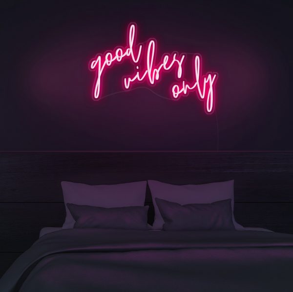 GOOD VIBES ONLY Neon LED Sign - Homely Arts