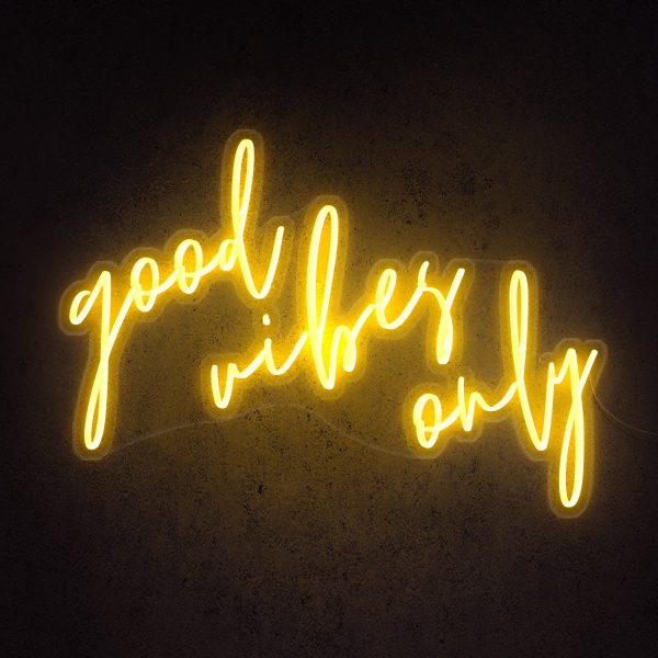 GOOD VIBES ONLY Neon LED Sign - Homely Arts