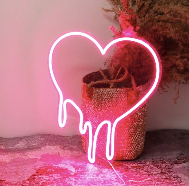 Melting Heart Neon Sign - DIY Kit - Homely Arts