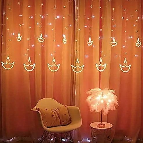 Diya/Diwali Light Curtain - Homely Arts
