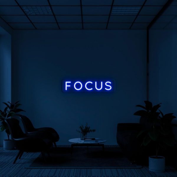 FOCUS Neon LED Sign - Homely Arts