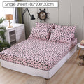 Bedding Linens King Size Heart-shaped Pattern Fitted Sheet Set For Double Bed - Homely Arts