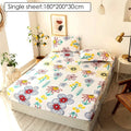 Bedding Linens King Size Heart-shaped Pattern Fitted Sheet Set For Double Bed - Homely Arts