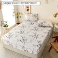 Bedding Linens King Size Heart-shaped Pattern Fitted Sheet Set For Double Bed - Homely Arts