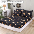 Bedding Linens King Size Heart-shaped Pattern Fitted Sheet Set For Double Bed - Homely Arts