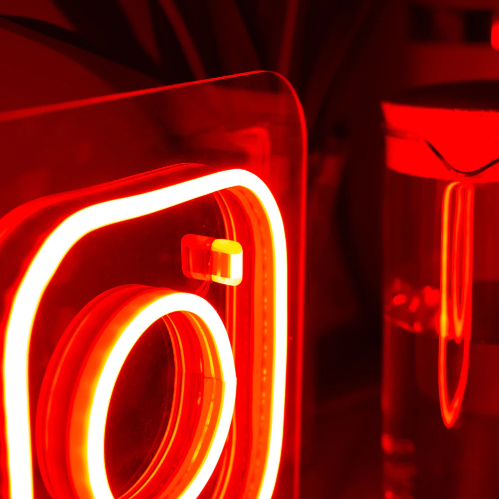 Instagram Logo Mini Neon LED Sign - Homely Arts